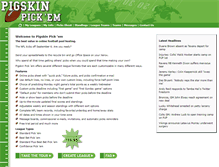 Tablet Screenshot of pigskinpickem.com